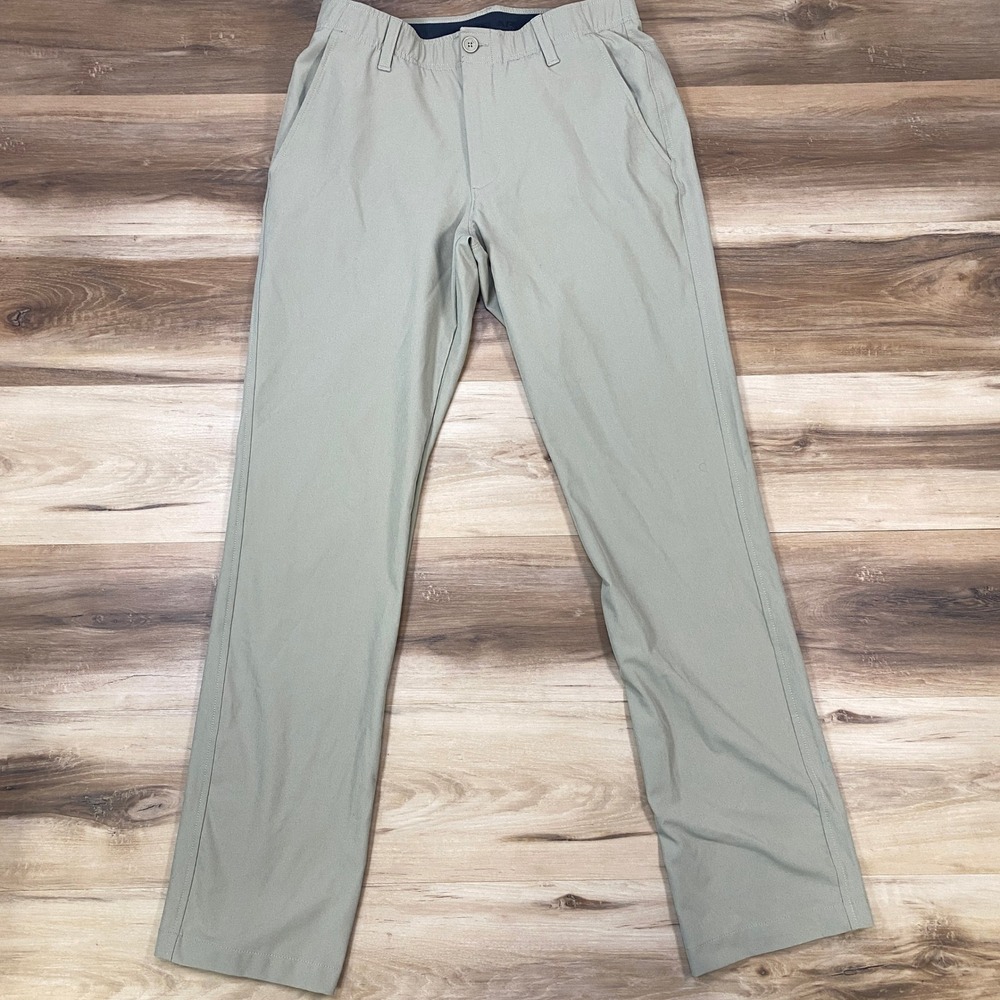 Under Armour Golf Pants Men 32/32 Performance Stretch Straight Khaki Classic Tan